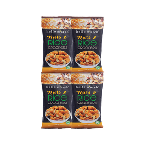 Hello March Nut & Rice Crackers (Pack of 4x 30g)